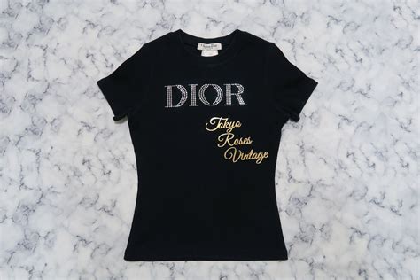 dior rhinestone shirt|dior t-shirts for women.